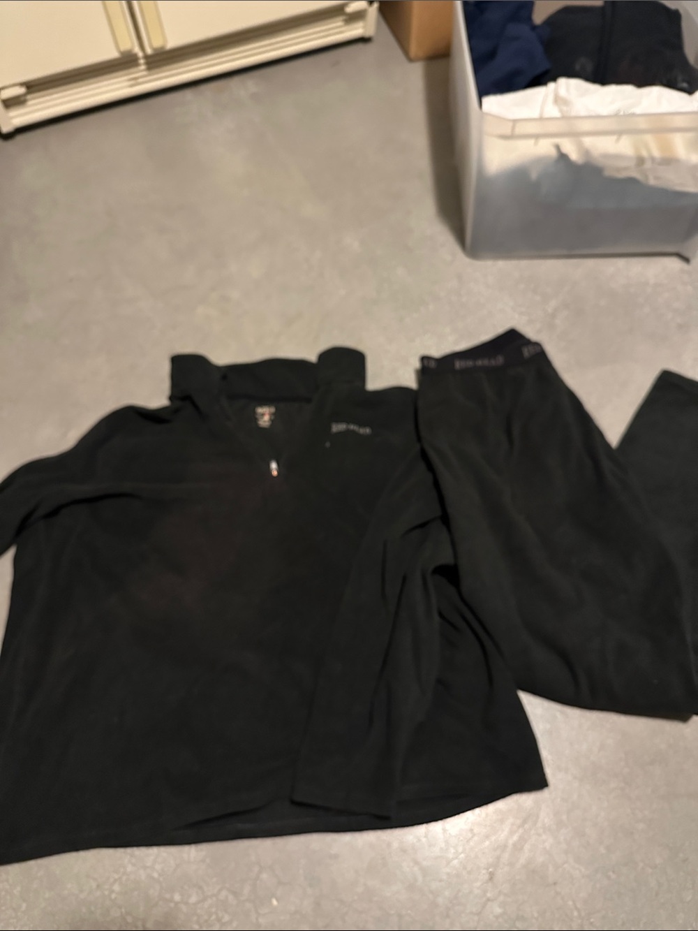 RedHead Black Half-Zip Fleece Pullover